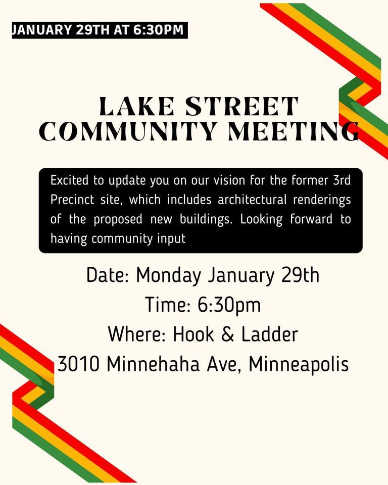 Lake Street Community Meeting , The Hook and Ladder Theater & Lounge