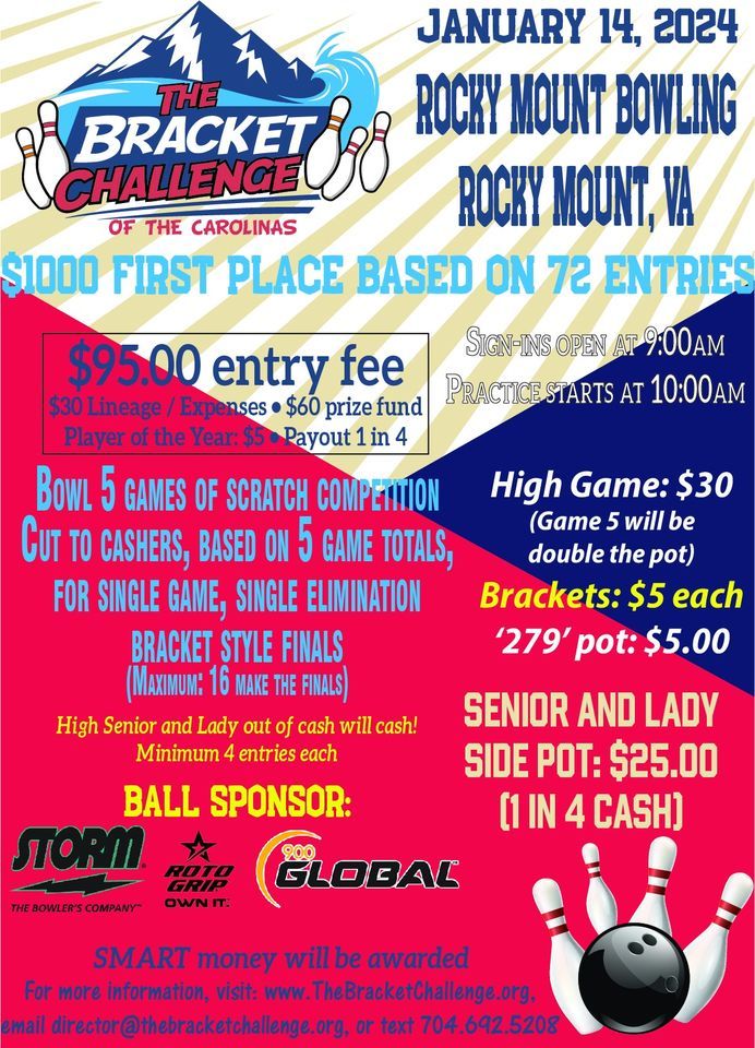 Rocky Mount Scratch, Rocky Mount Bowling Center, January 14 2024