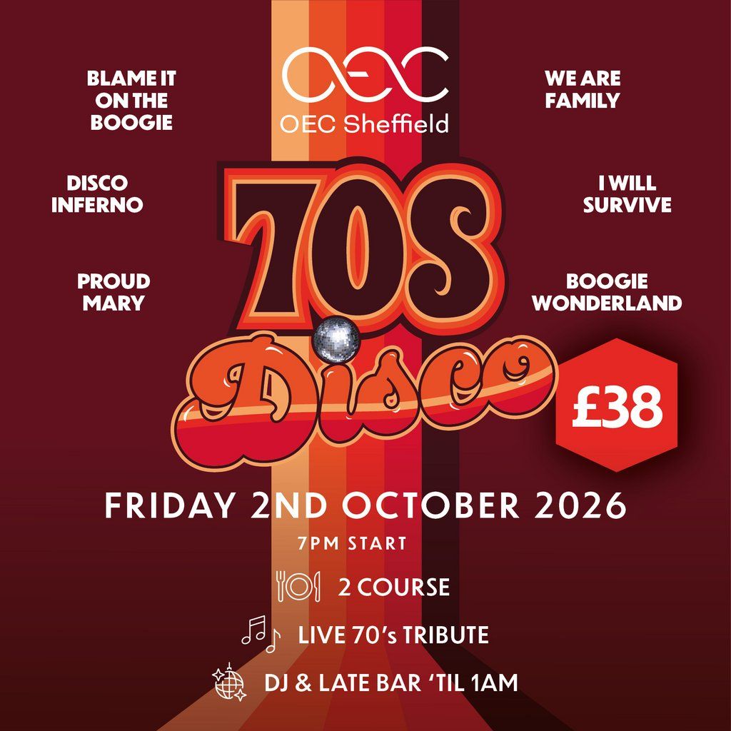 70's Disco, 2 October | Event in Sheffield | AllEvents