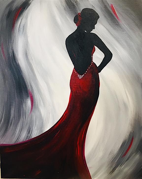The Red Dress - Tipsy Brush Painting Party!, 20 February | Event in Kila | AllEvents