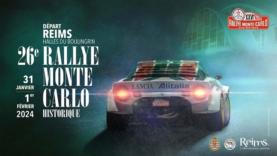 Rallye MonteCarlo historique 2024 à Reims, Parc des expositions et