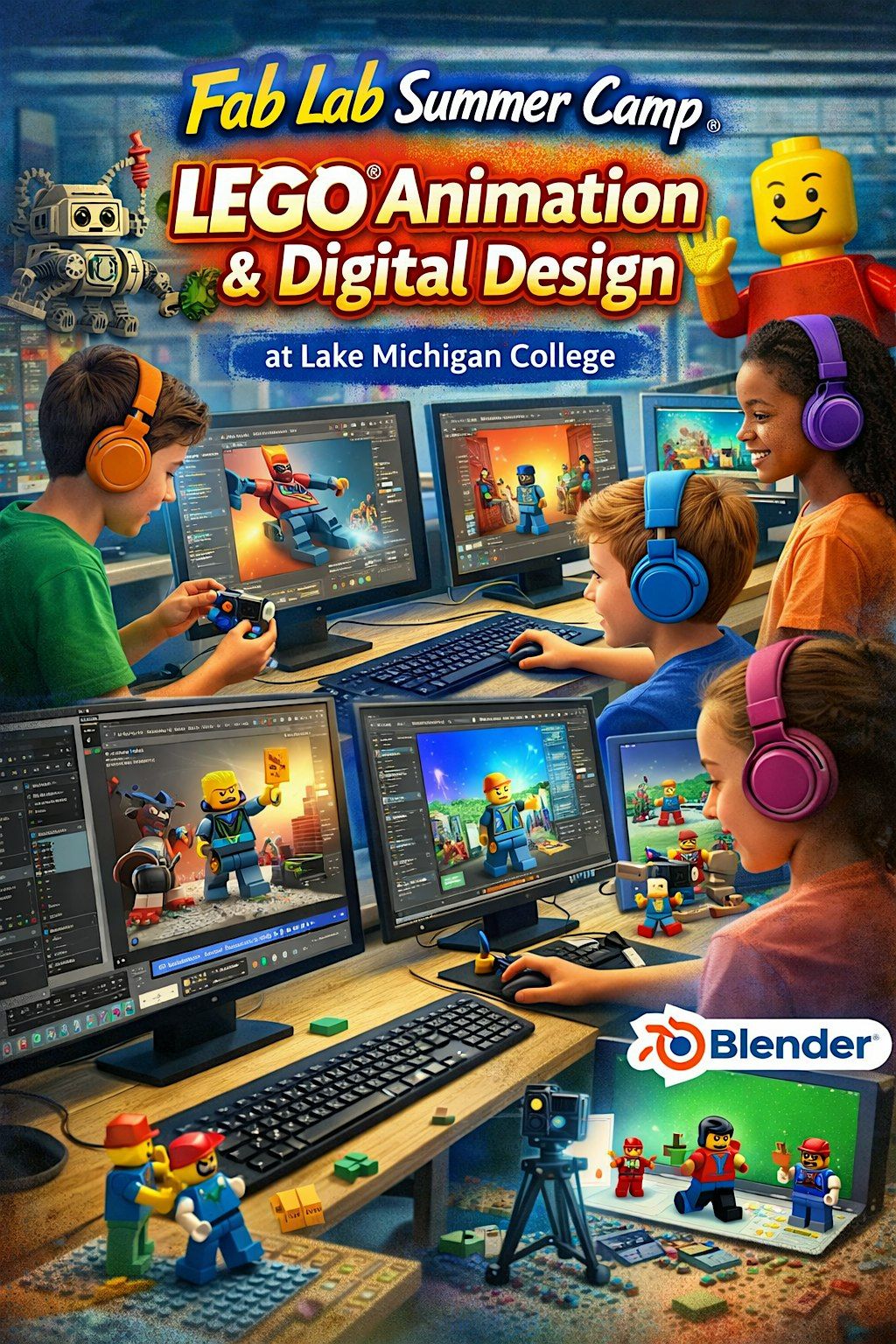 Fab Lab Summer Camp: LEGO® Animation & Digital Design, Lake Michigan ...