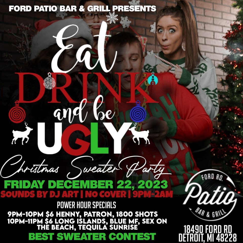 Ford Patios Christmas Sweater Party!, Ford Rd Patio Bar & Grill