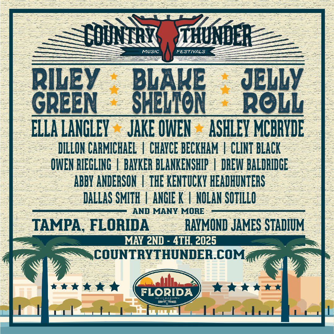 2025 Country Thunder Florida 3 Day Pass At Raymond James Stadium 2025-country-thunder-florida-3-day-pass-at-raymond-james-stadium