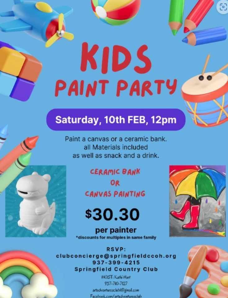 Kids Painting Class w/ Art Adventures! , 2315 Signal Hill Rd