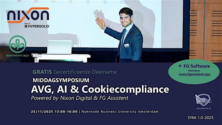Middagsymposium: AVG, AI & Cookiecompliance | Event in Amsterdam | AllEvents