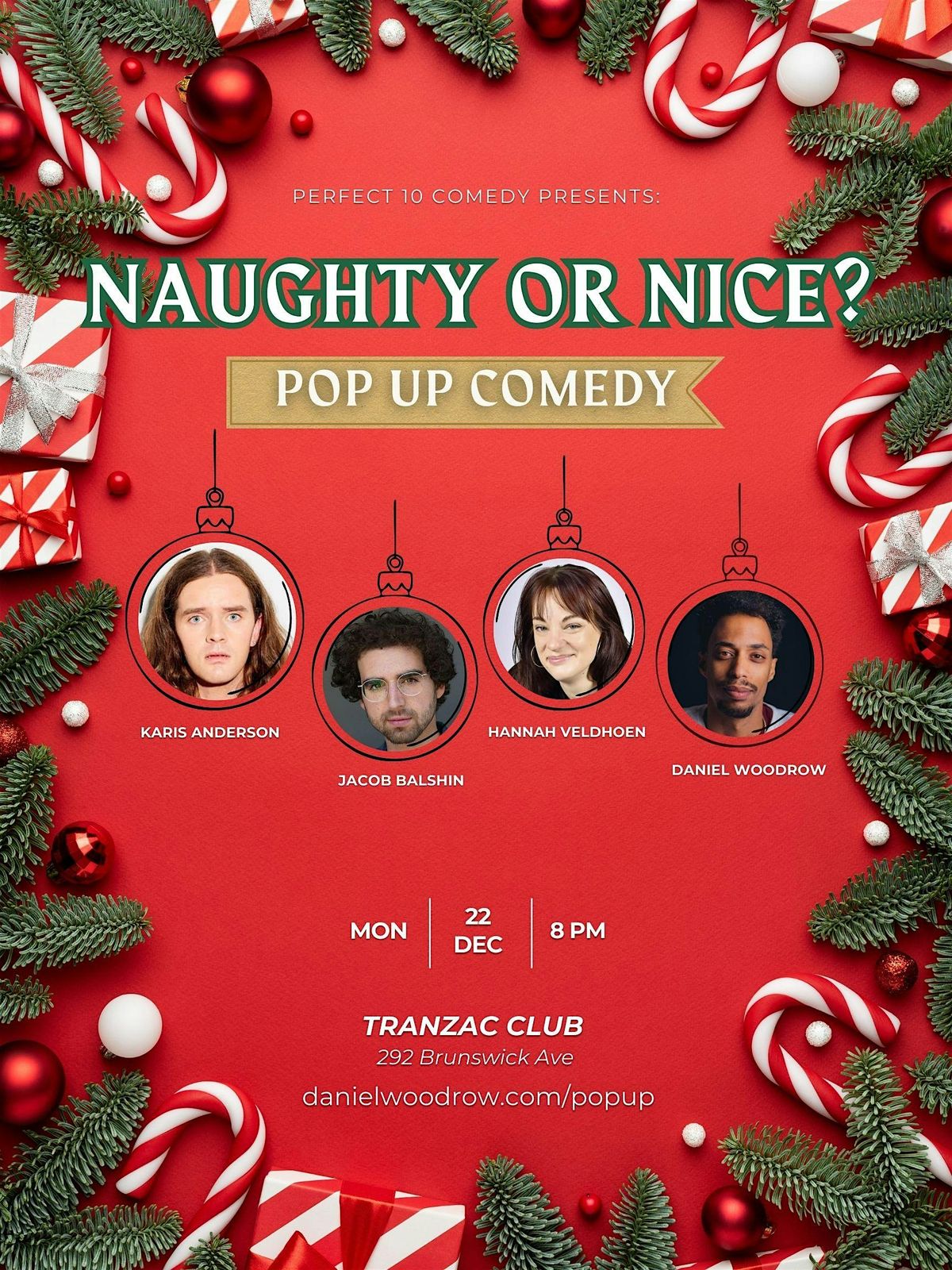 Naughty Or Nice? - Pop Up Stand Up - Dec 22nd, 22 December | Event in Toronto | AllEvents