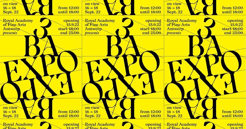 3BA EXPO Royal Academy Of Fine Arts Antwerp Royal Academy Of Fine 