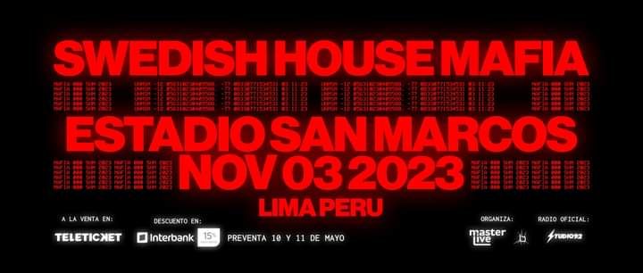 Swedish House Mafia en Lima - Perú , 3 November | Event in Lima | AllEvents.in