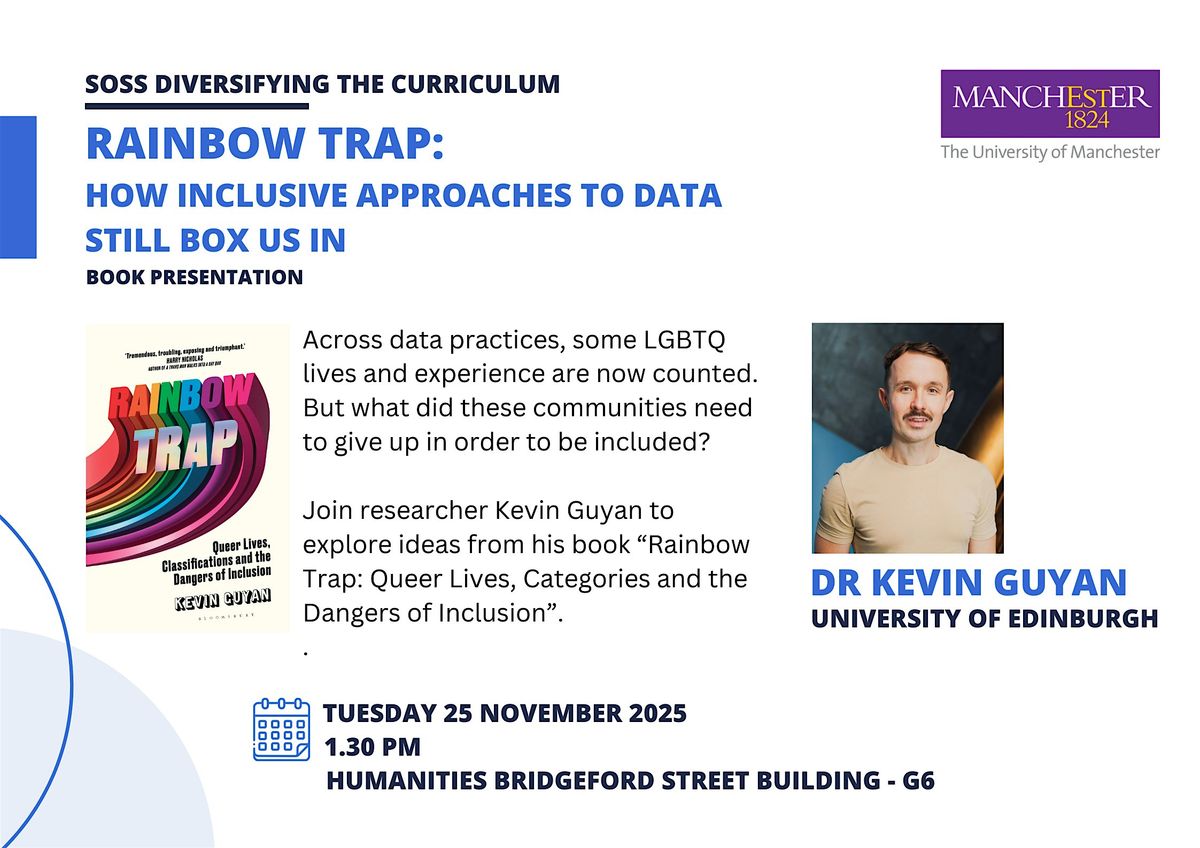 Rainbow Trap: How Inclusive Approaches to Data Still Box Us In, 25 November | Event in Manchester | AllEvents