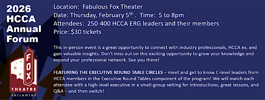 2025 HCCA ANNUAL FORUM, 5 February | Event in Atlanta | AllEvents