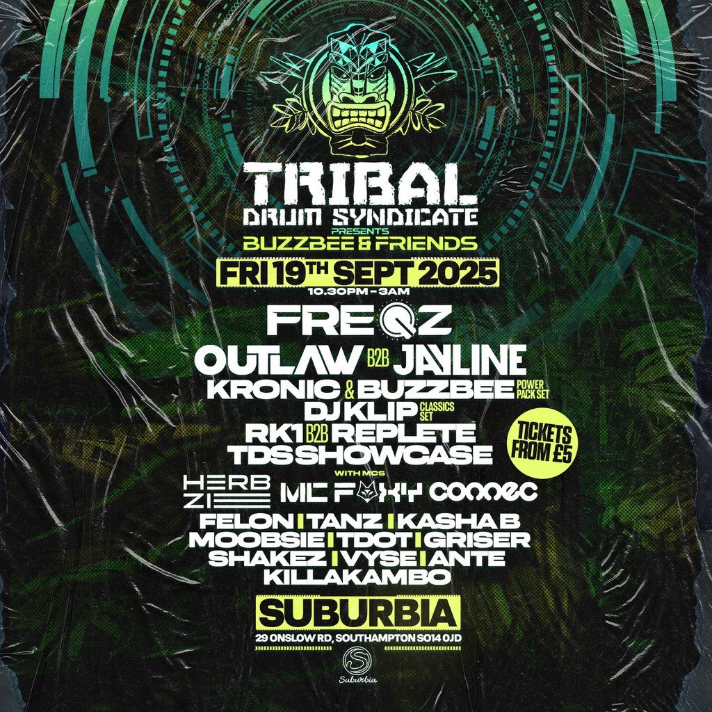 TDS Presents: Buzzbee & Friends, 19 September | Event in Southampton | AllEvents