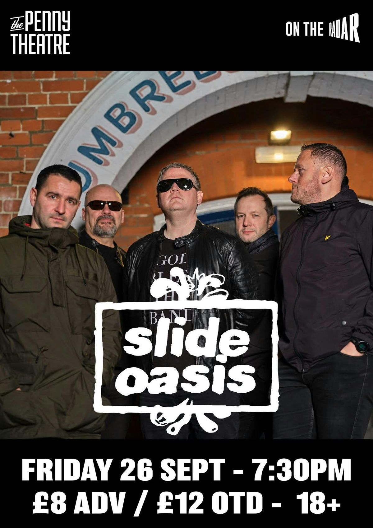 Oasis Tribute Slide Oasis Live At The Penny Theatre, 26 September | Event in Canterbury | AllEvents