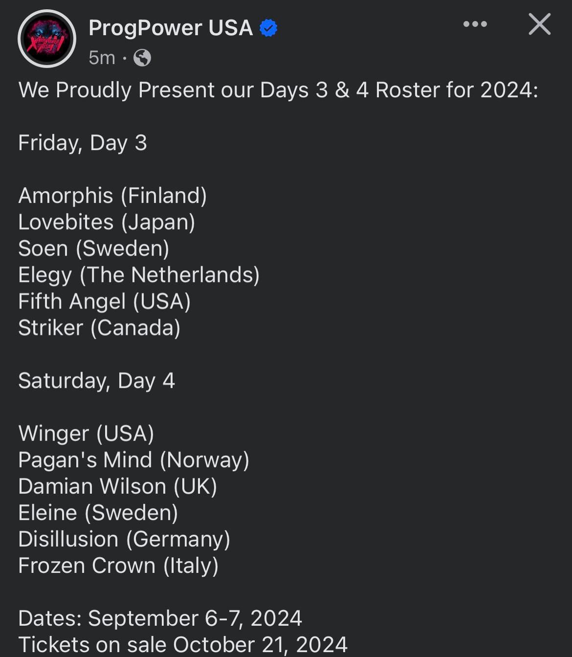 ProgPower USA - 2 Day Pass (Day 3 & 4), 4 September | Event in Atlanta | AllEvents