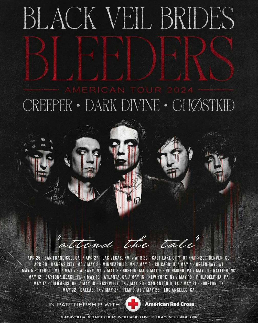 Black Veil Brides & Creeper London Tickets, OVO Arena Wembley, 30 October 2024 AllEvents.in