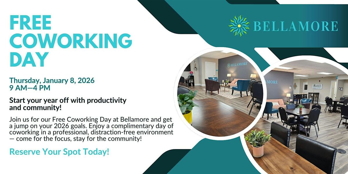 Free Coworking Day at Bellamore, 8 January | Event in Greer | AllEvents