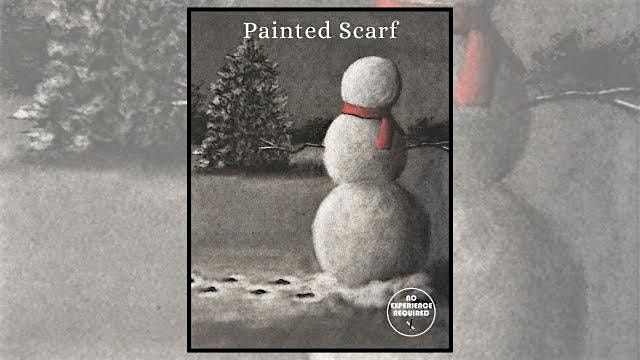Charcoal Event Painted Scarf in Soliders Grove