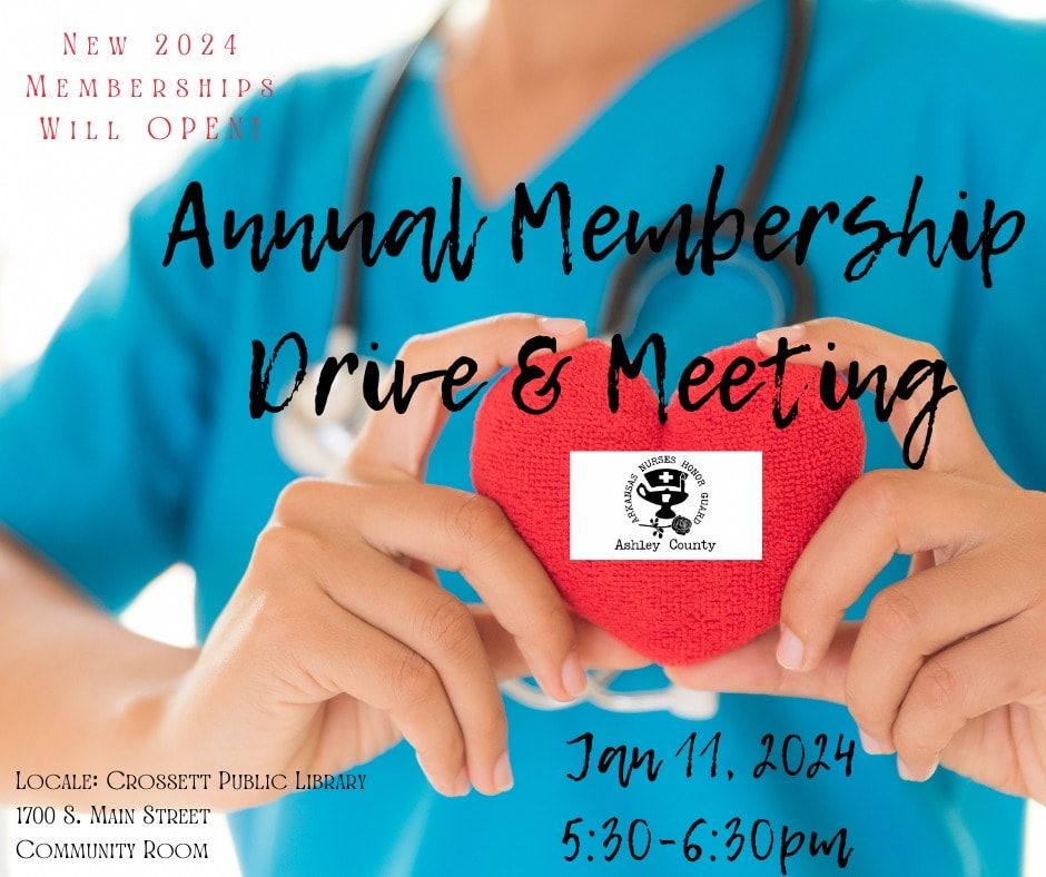 Arkansas Nurses Honor Guard Ashley County Annual Membership Drive & Meeting, Crossett Public
