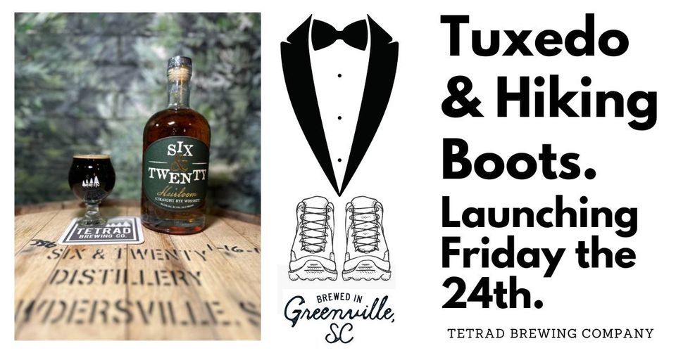 Tuxedo & Hiking Boots, a Barrel aged Imperial Stout Launch, Tetrad