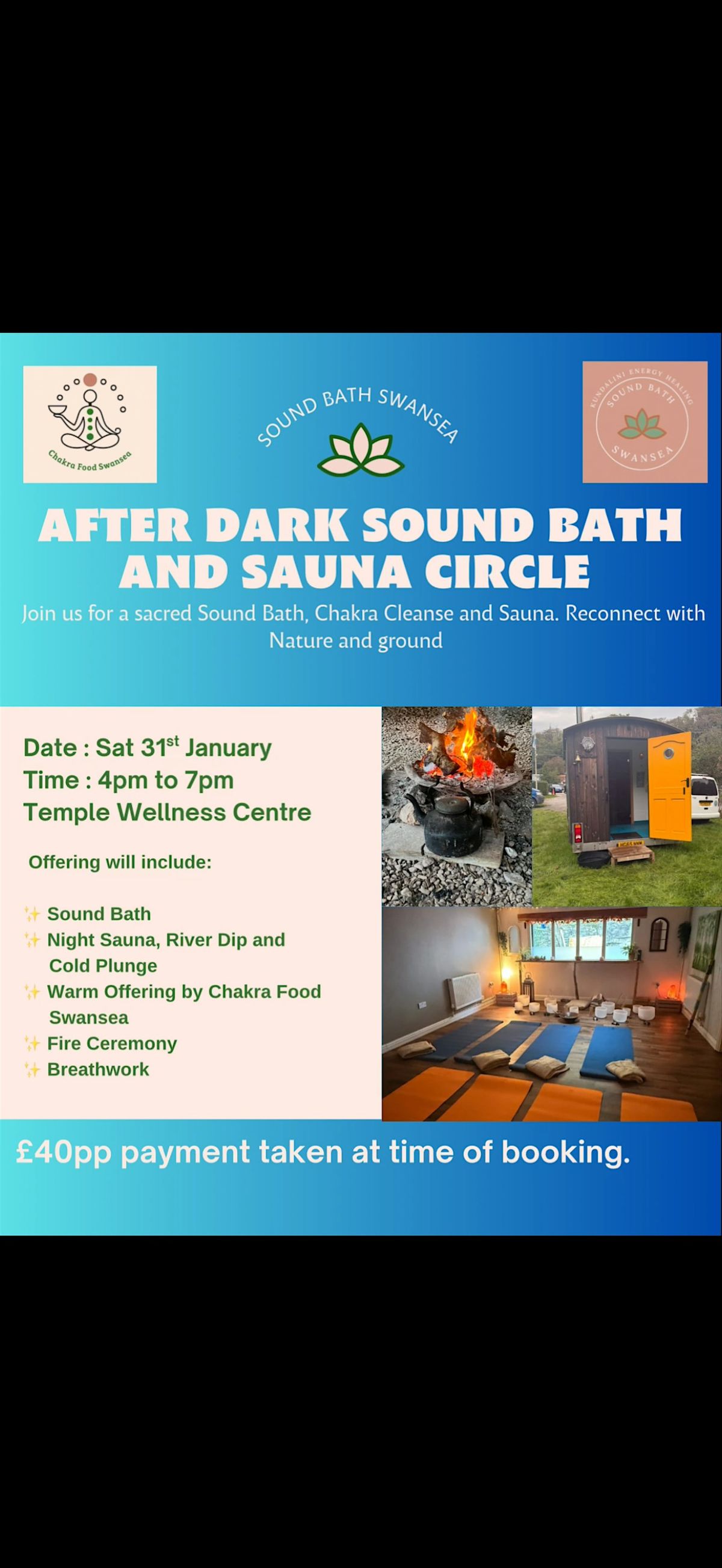 After Dark Sauna Circle and Sound Bath 31.01.26, 31 January | Event in Swansea | AllEvents