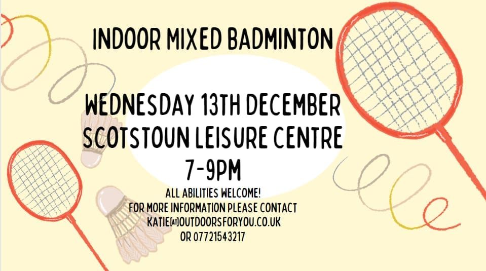 Indoor Mixed Badminton, Scotstoun Leisure Centre\Fitness centre