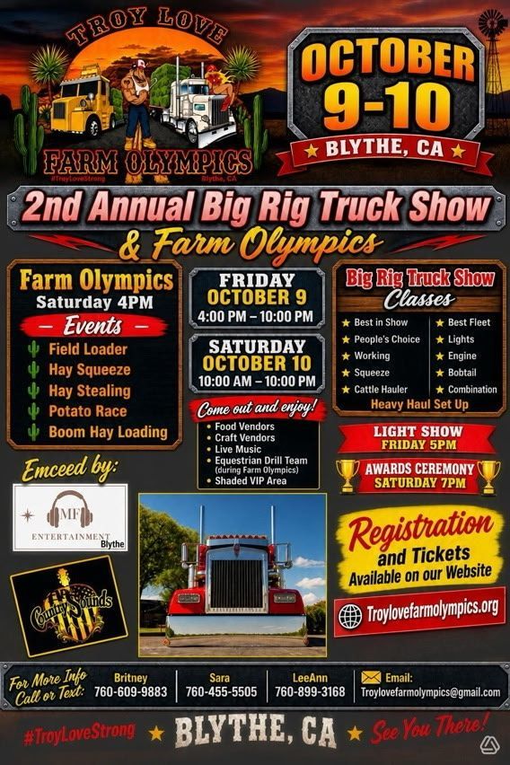 Farm Olympics & Big Rig Truck Show, Colorado River Fairgrounds, Blythe ...