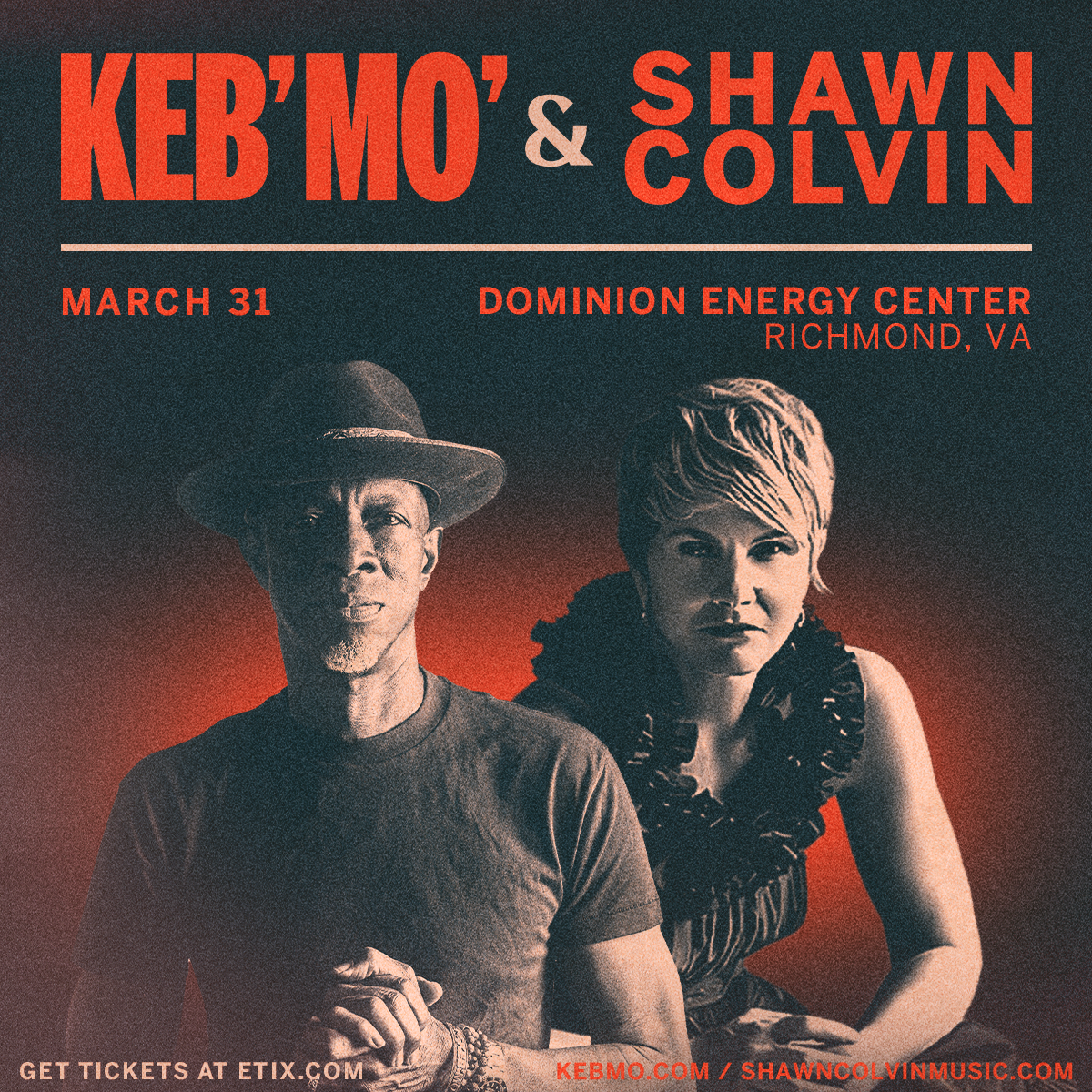 Keb Mo and Shawn Colvin at Uptown Theatre Napa, 17 August | Event in Napa | AllEvents