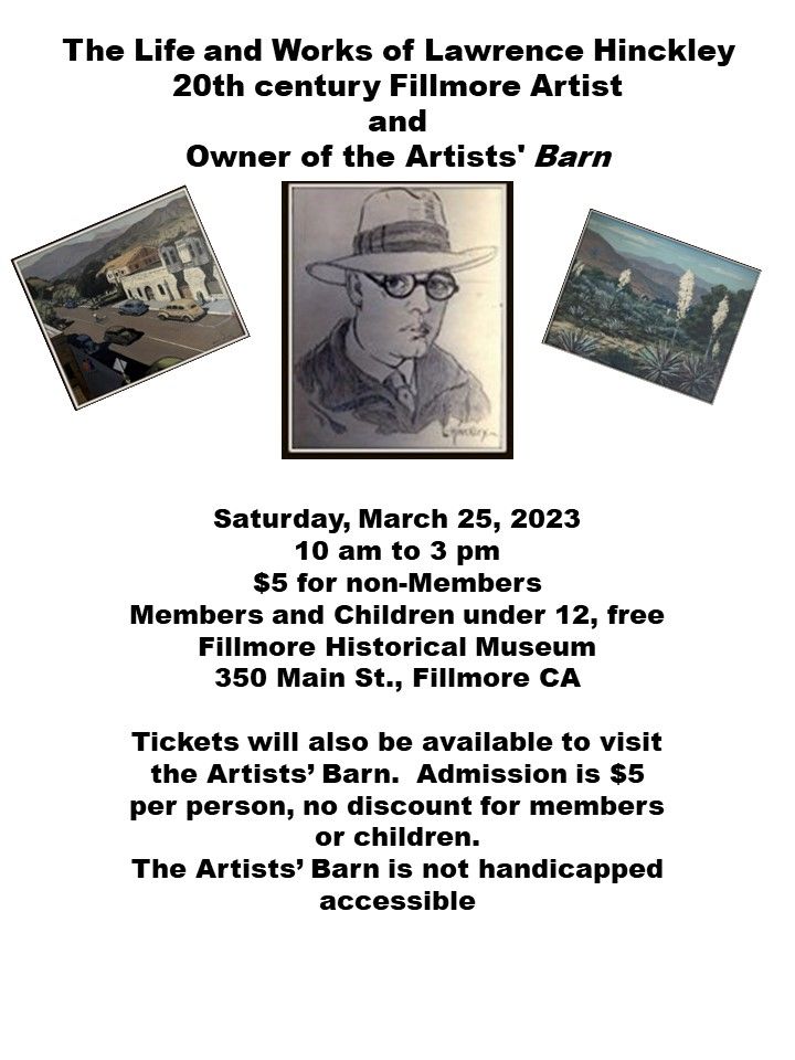 The Life and Works of Lawrence Hinckley 20th century Fillmore Artist