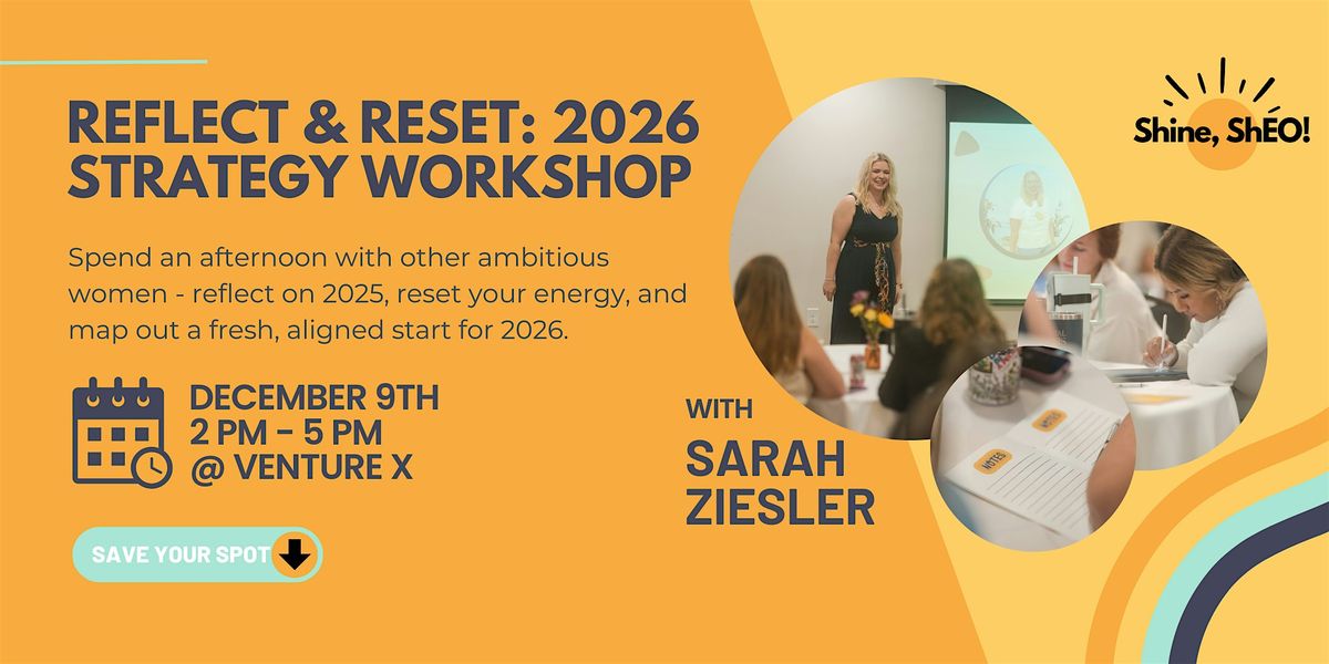 Reflect & Reset: 2026 Strategy Workshop, 9 December | Event in Greenville | AllEvents