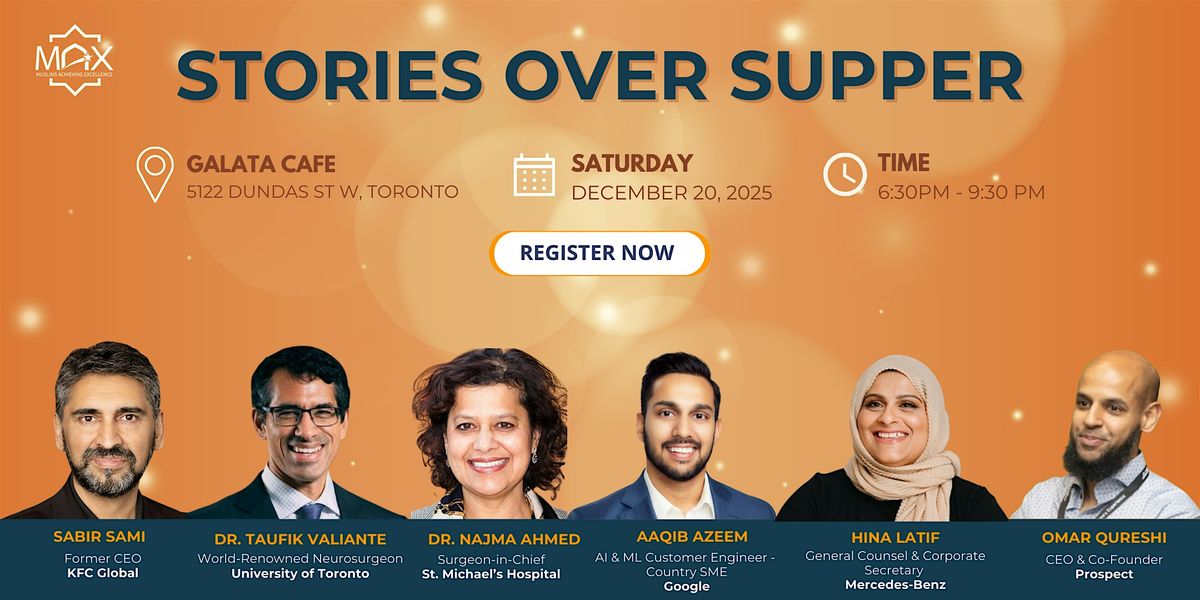 MAX Stories Over Supper (2/3), 20 December | Event in Toronto | AllEvents