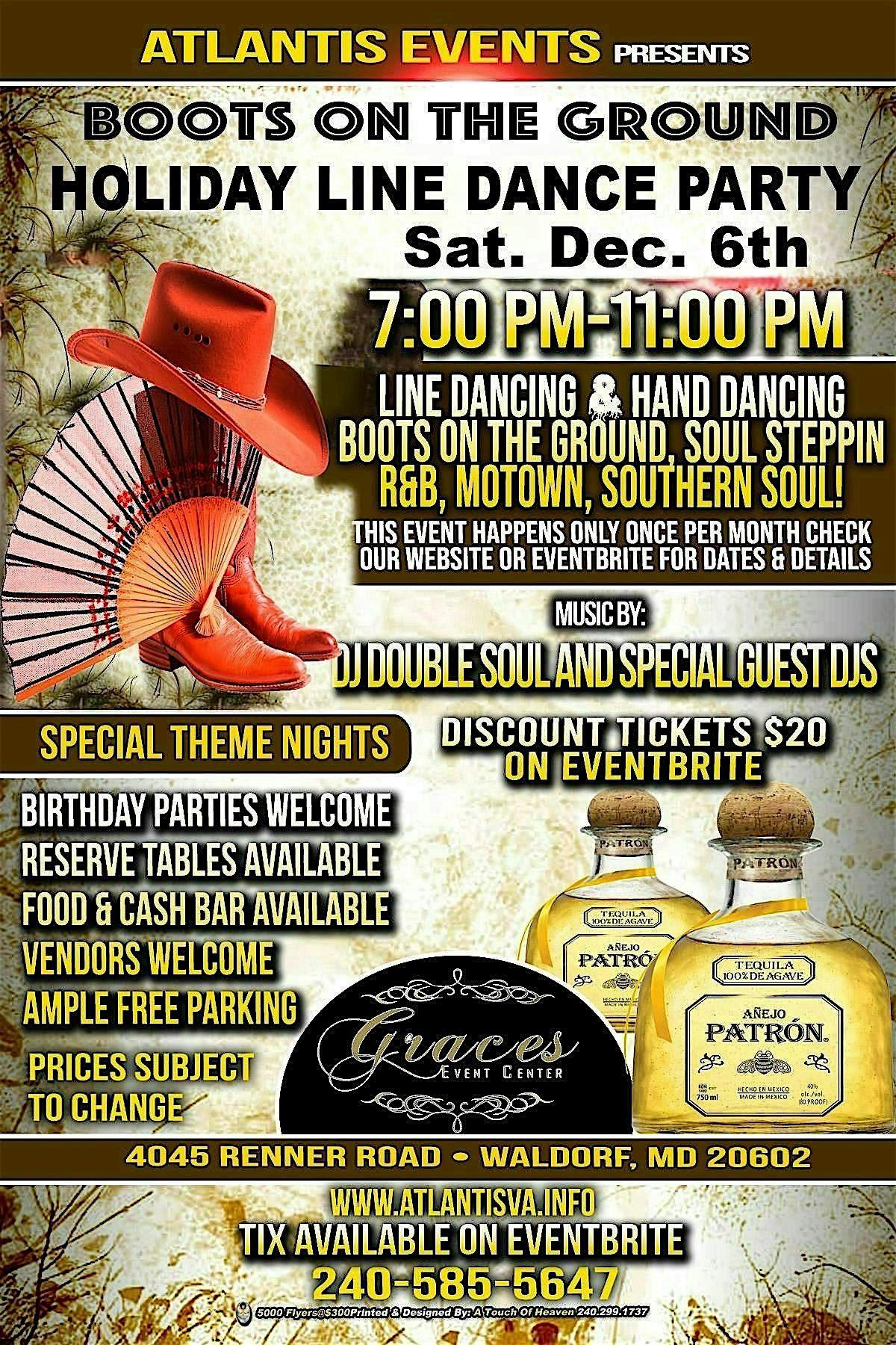Holiday Line Dancing Sat. Dec. 6th  @ Graces Event Ctr., 6 December | Event in Waldorf | AllEvents