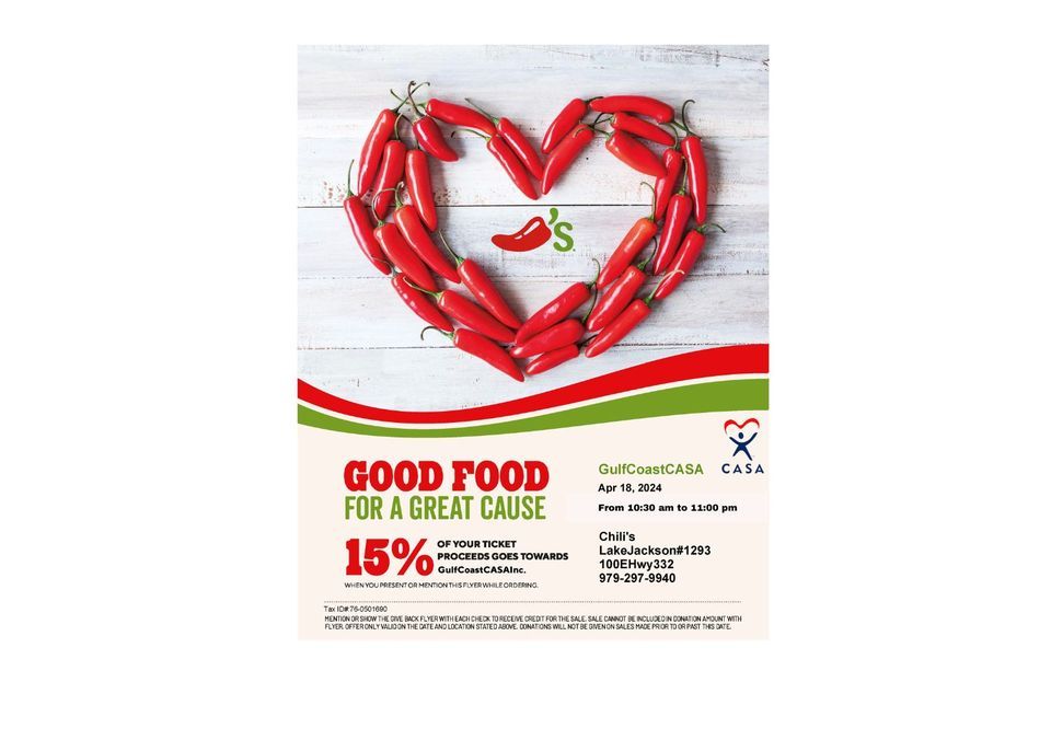 Giveback Night @ Chilis Lake Jackson for "April Child Abuse Awareness ... Giveback Night @ Chilis Lake Jackson for "April Child Abuse Awareness ...