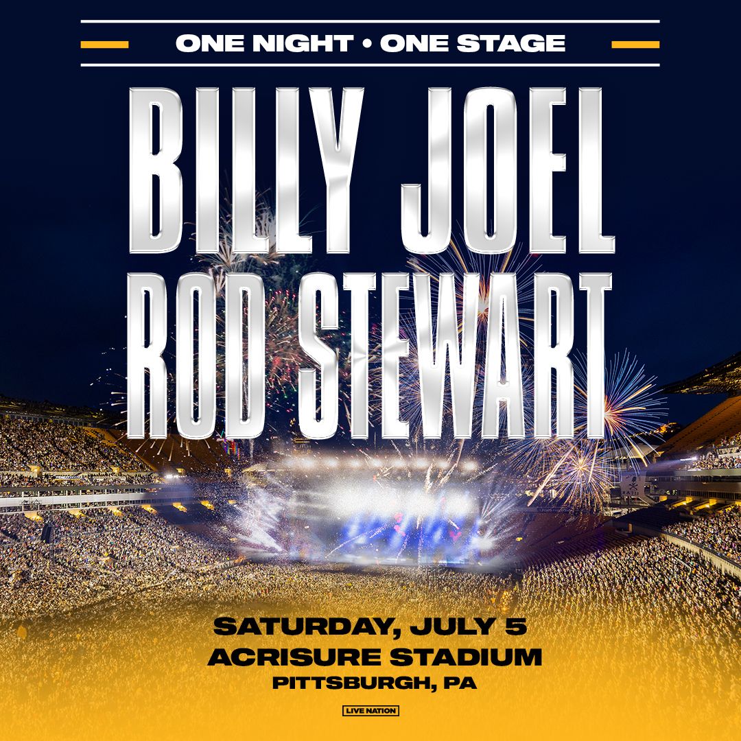Billy Joel with Rod Stewart at Acrisure Stadium, 5 July | Event in Pittsburgh | AllEvents