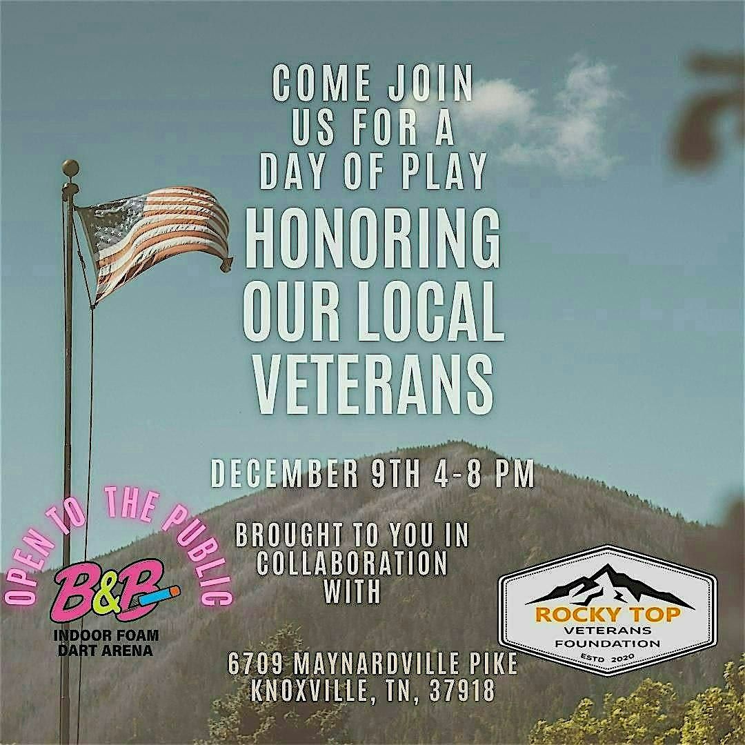 Fundraiser for RTVF at B & B Indoor Foam Dart Arena, 9 December | Event in Knoxville | AllEvents