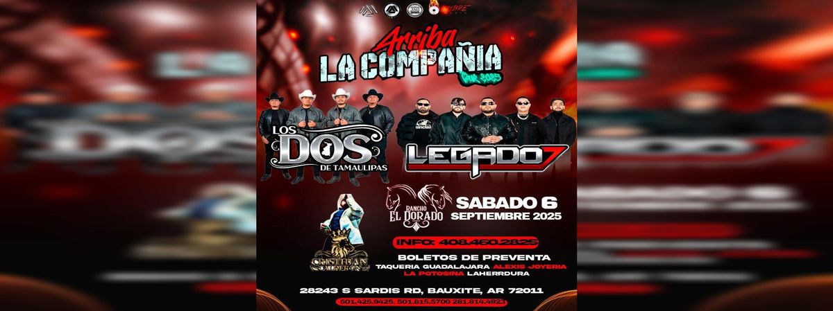 LOS DOS DE TAMAULIPAS , LEGADO 7 & MAS in Bauxite, 6 September | Event in Bauxite | AllEvents