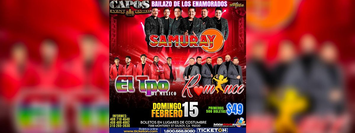 SAN VALENTIN CON SAMURAY, 15 February | Event in Gilroy | AllEvents