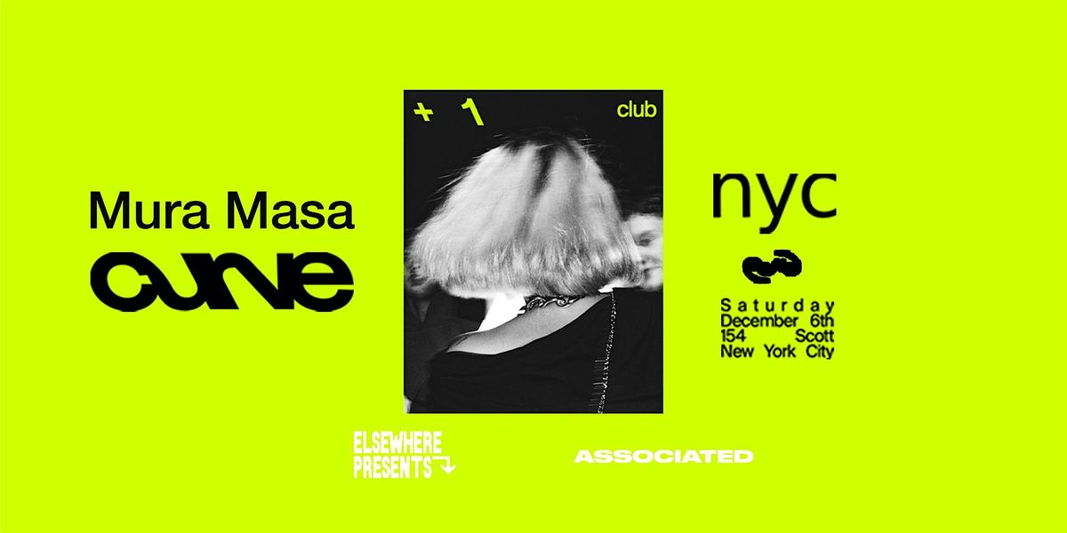 Elsewhere Presents Mura Masa: Curve Club +1, 6 December | Event in Brooklyn | AllEvents