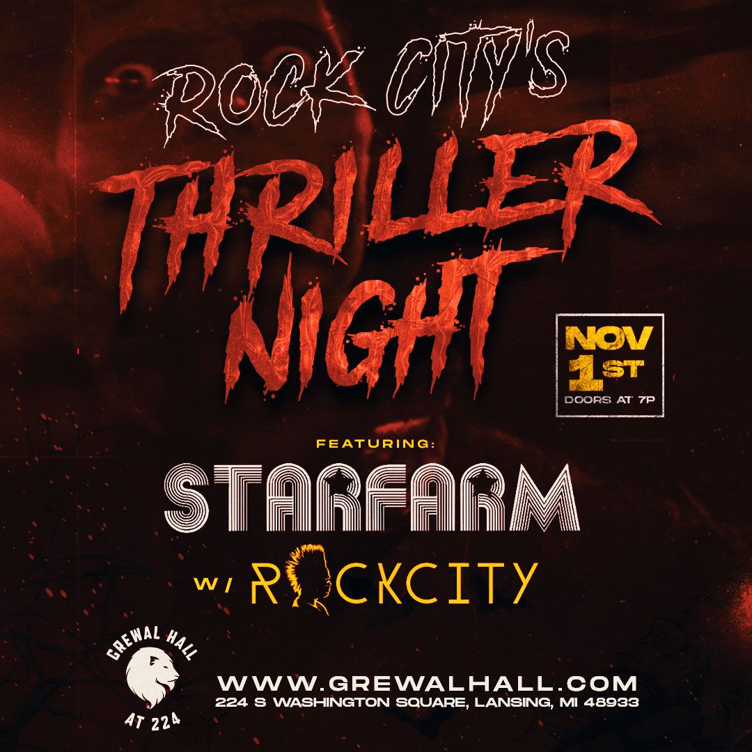 Rock City's Thriller Night, 31 October | Event in Lansing | AllEvents