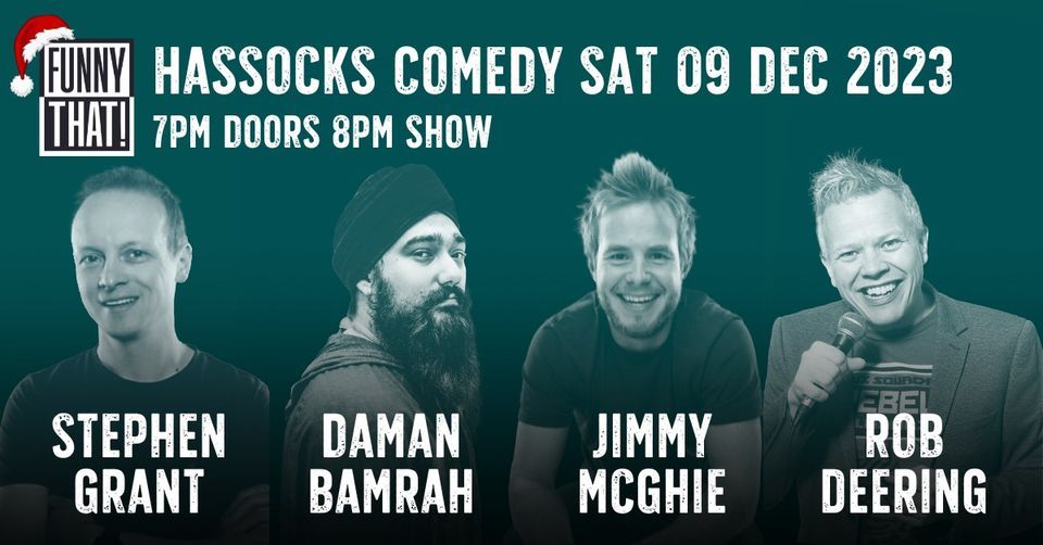 Hassocks Comedy, Hassocks Hotel, Brighton And Hove, December 9 2023