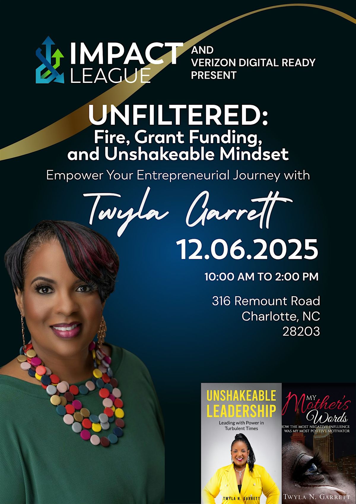 UNFILTERED: Fire, Funding & the Unshakeable Mindset, 6 December | Event in Charlotte | AllEvents