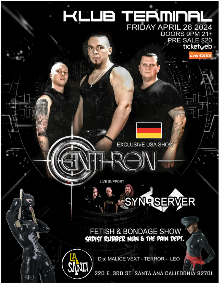 Centhron Centhron, Syn Server, La Santa, Santa Ana, 26 April 2024 | AllEvents.in