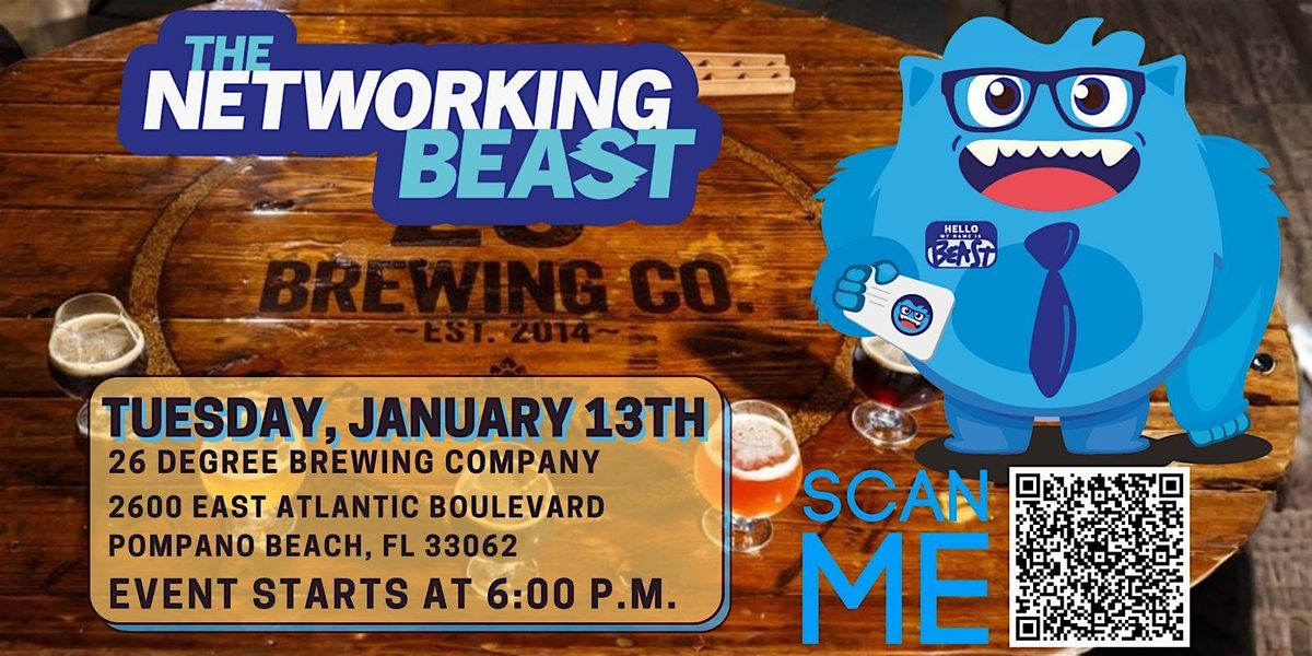 Networking Event & Business Card Exchange by The Networking Beast (FTL), 13 January | Event in Pompano Beach