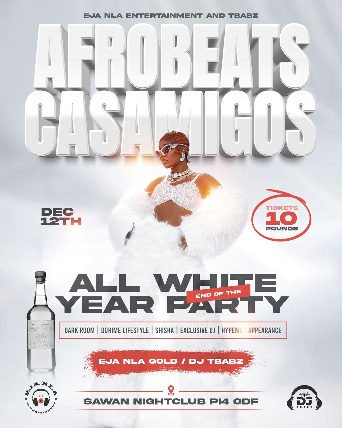 AFROBEATS CASAMIGOS ALL WHITE END OF THE YEAR PARTY, 12 December | Event in Plymouth | AllEvents