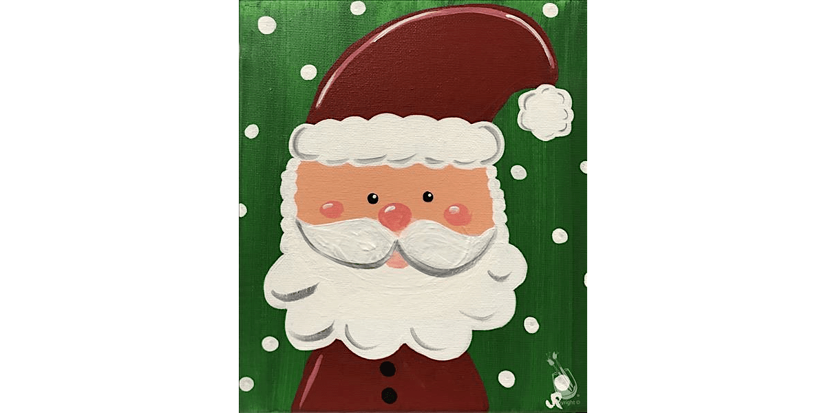 Santa Portrait - Paint and Sip in Houston | Classpop!™, 13 December | Event in Pasadena | AllEvents