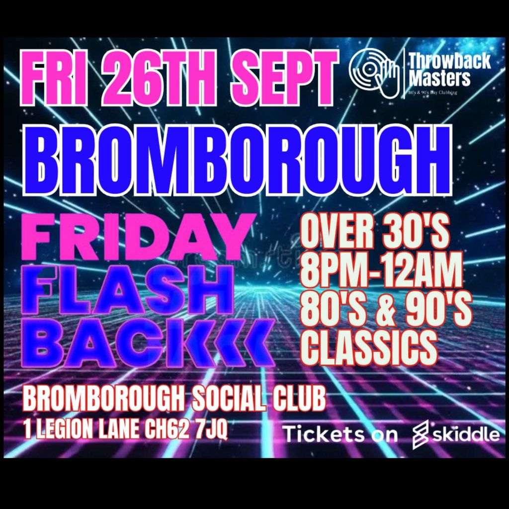 Throwback Masters Bromborough Over 30's Night 80's & 90's Tunes, 26 September | Event in Birkenhead | AllEvents