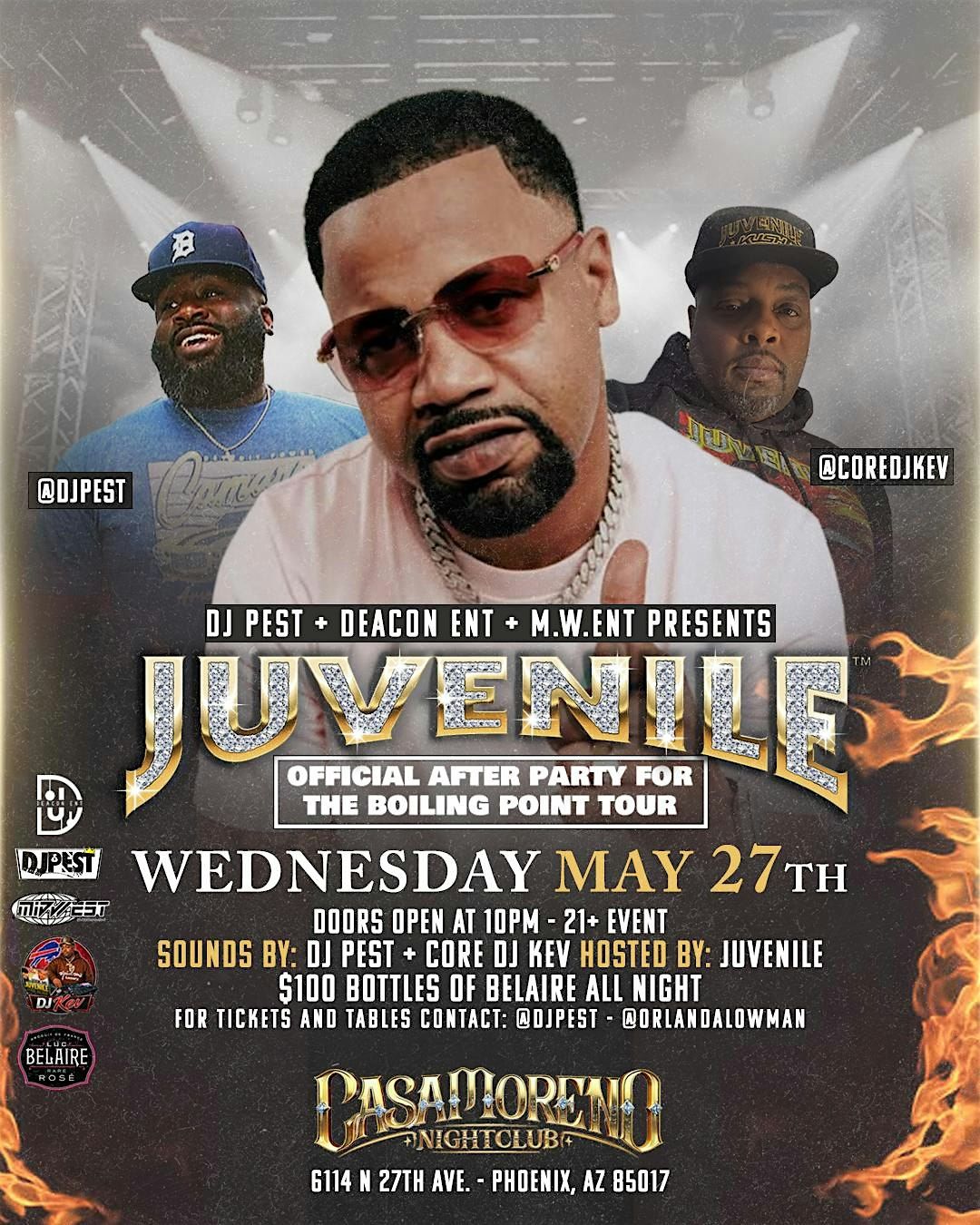 Juvenile Boiling Point Tour Concert After Party, CasaMoreno Nightclub ...