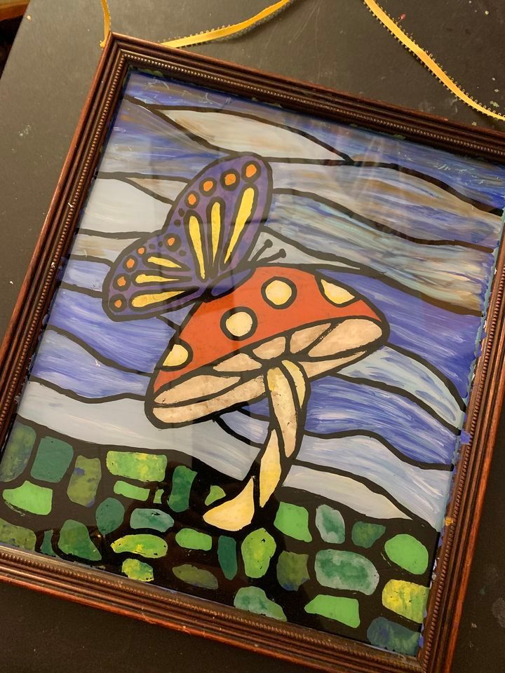 Faux Stained Glass Painting Party at AleCraft Brewery, AleCraft Brewery