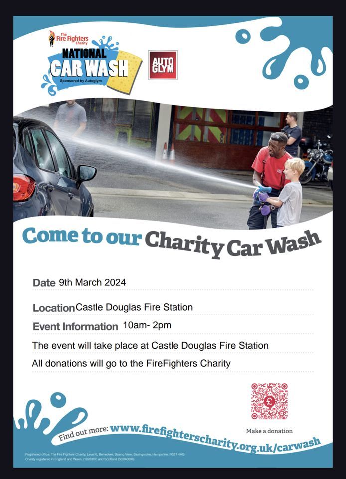 Car Wash CASTLE DOUGLAS, Castle Douglas Fire Station, 9 March 2024
