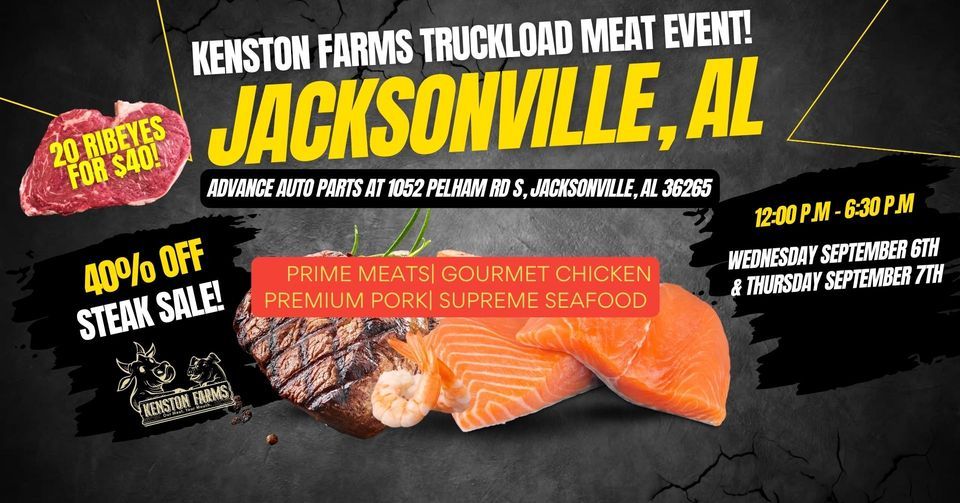 Jacksonville, AL! 20 Ribeyes 40 Gigantic Truckload Meat Sale! Steaks