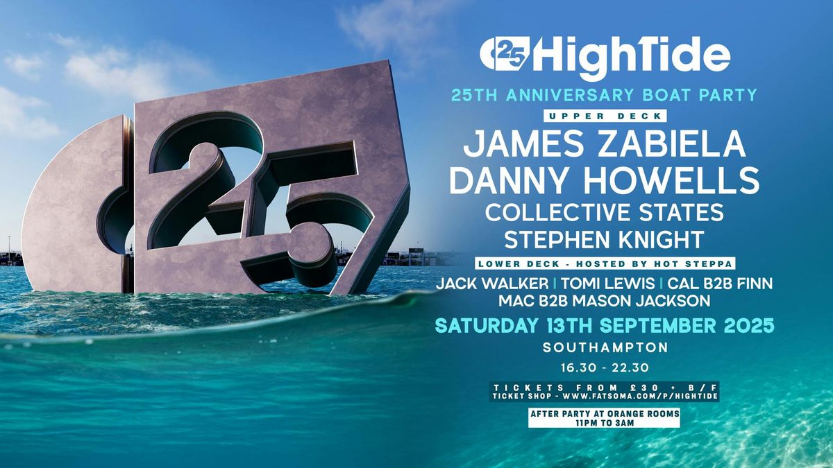 High Tide Boat Party 2025 - TICKETS ONLY AVAILABLE ON SKIDDLE, 13 September | Event in Southampton | AllEvents